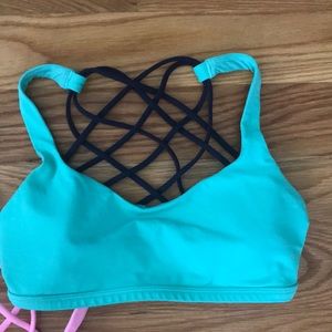 Lululemon free to be wild bra - mint green sz 4